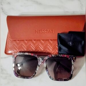 NWOT-Missoni Multicolor Square Sunglasses